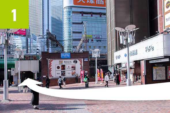 西武新宿駅からのアクセス1