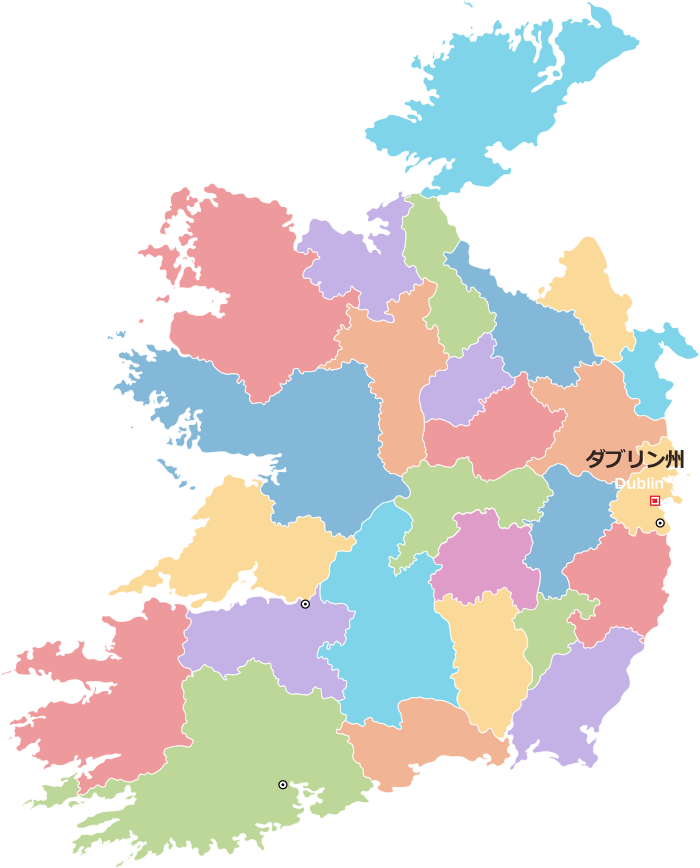 アイルランド（Ireland）地図