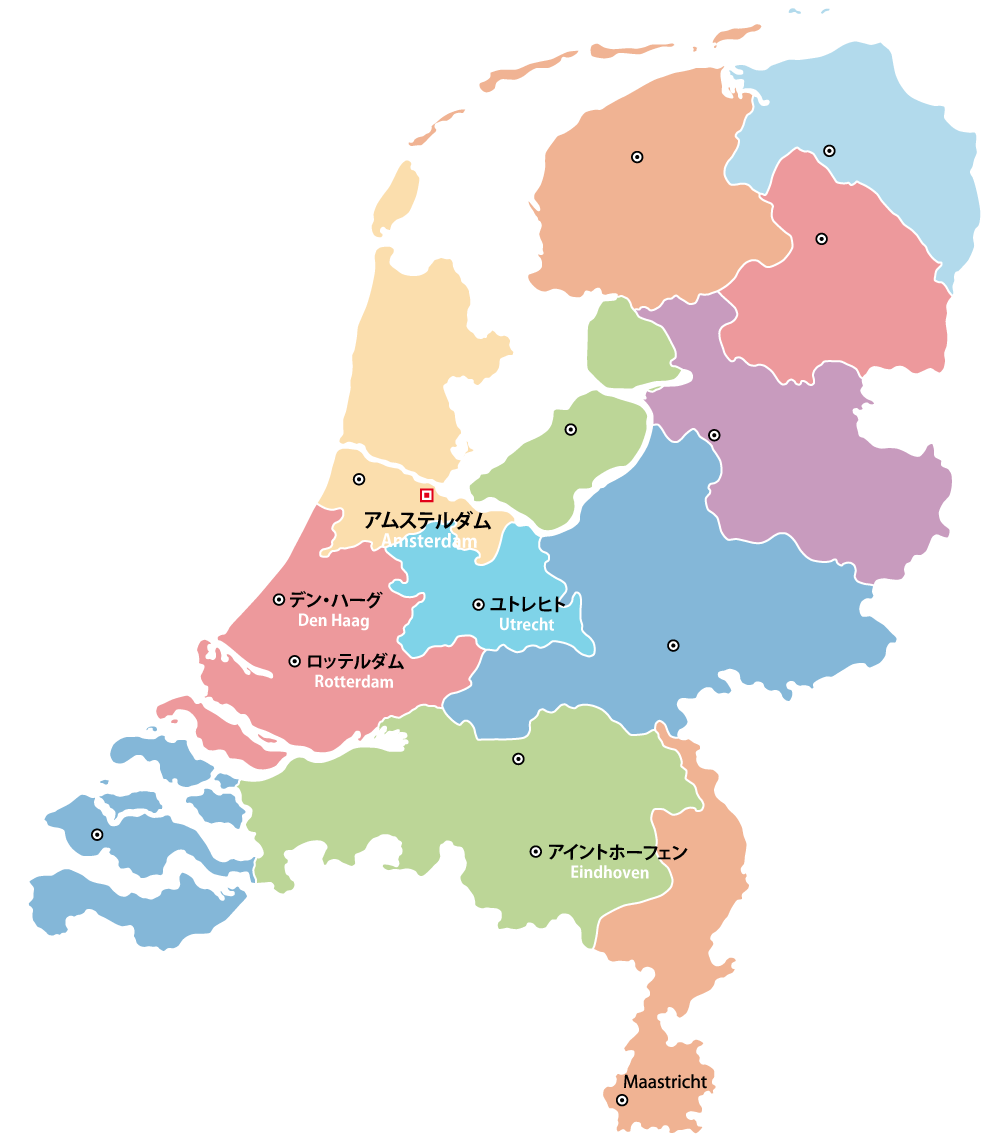 オランダ（Netherlands）地図