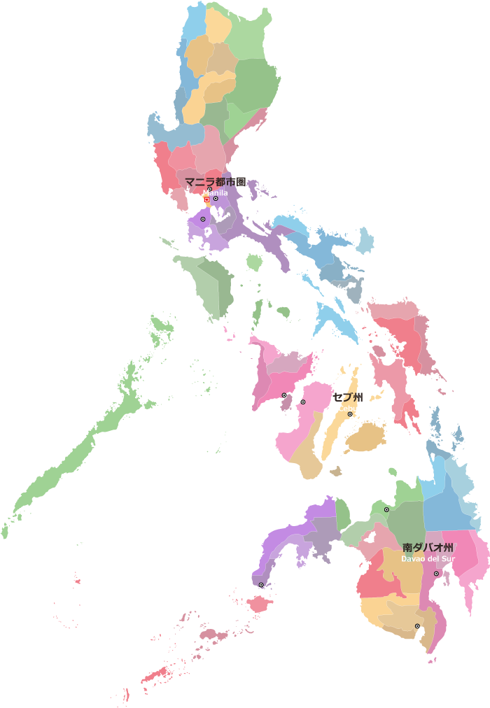 フィリピン（Philippines）地図