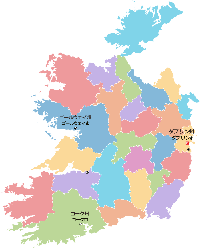 アイルランド地図