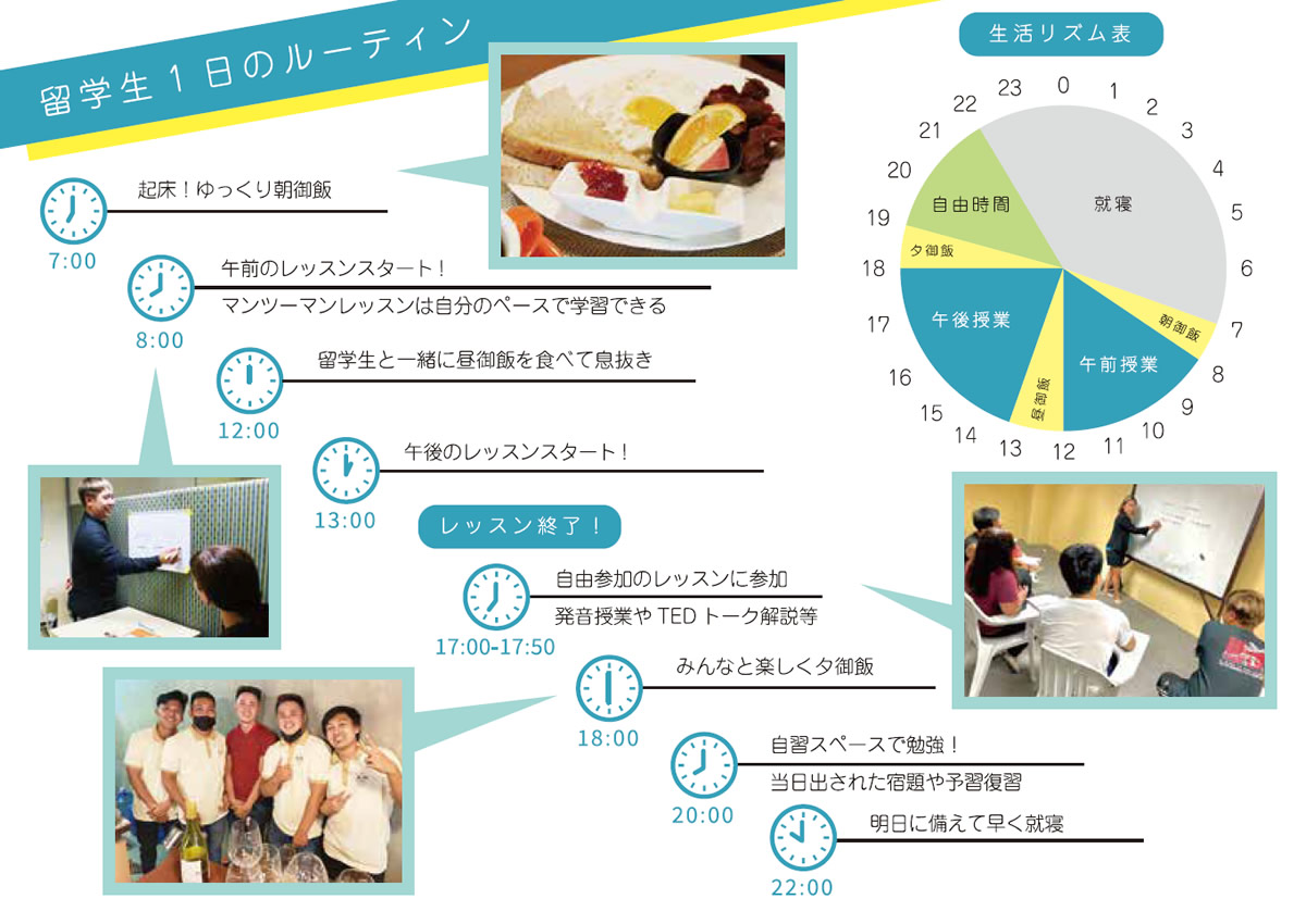 留学生の1日のルーティーン